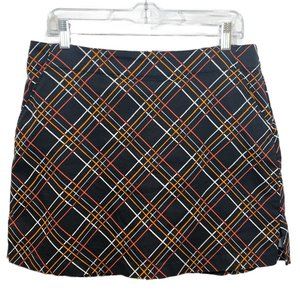 Golf Skort Size 10 Women Lady Hagen Black Plaid Pockets Tennis Athleisure EUC